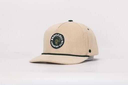 Tan Corduroy Rope Hat